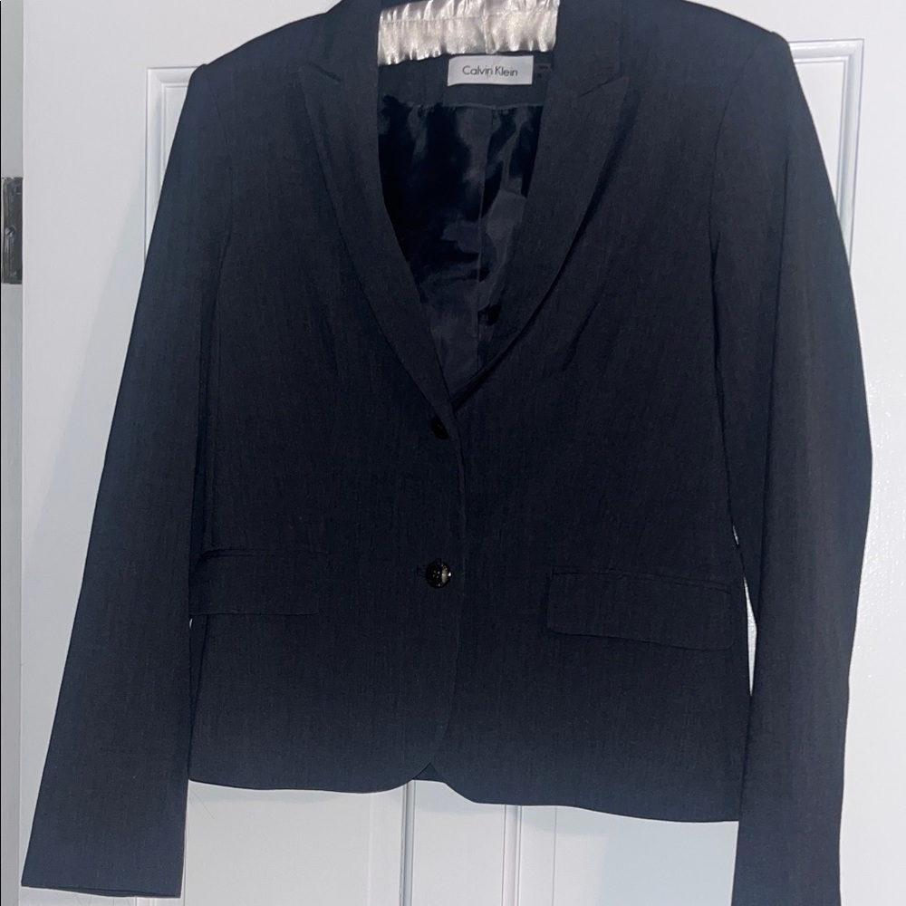 Calvin Klein Women's Charcoal Blazer
